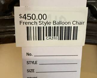 French Style Ballon Chair