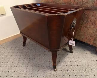 Vtg Converted Magazine Rack 
