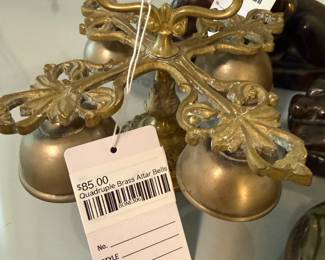 Quadruple Brass Altar Bells