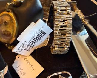 835 Silver Brutalist Bracelet