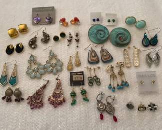 Assortment of Stud and Dangle Earrings
