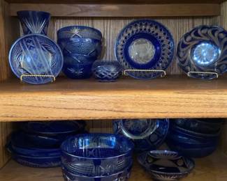 Kirko Cobalt Blue Dishes And Others