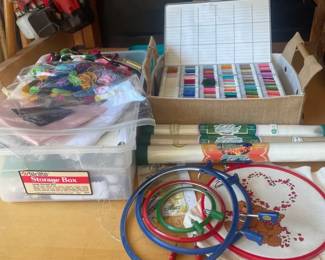 Embroidery Floss And Supplies