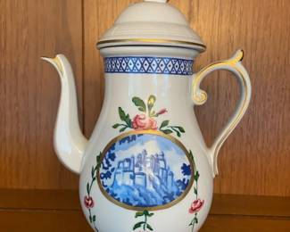 Vintage Elizabeth Arden Orient Express Rose Castle Teapot