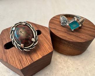 Sterling Silver Stone Rings