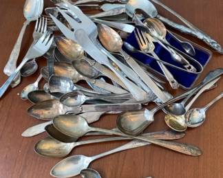 Vintage Teaspoons And Service Ware Some Sterling