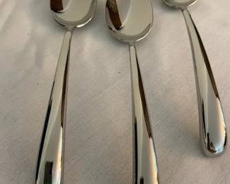 Three Ralph Lauren Stainless Tablespoons Made In Korea