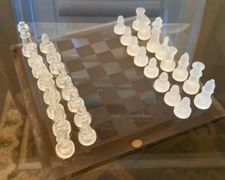 Glass Chess Set