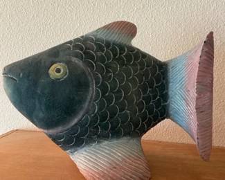 Handcrafted Folk Fish Art Made In Thailand