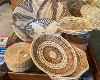 Decorative Woven Baskets Bowls and Trays