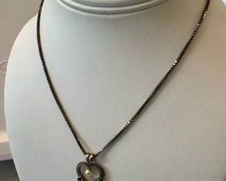 Sterling Silver Chain With Stamped 825 Pendant
