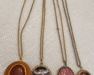 Cabochon Cut Stone Necklaces