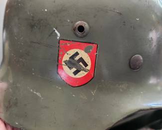 German World War II combat police helmet m35dd