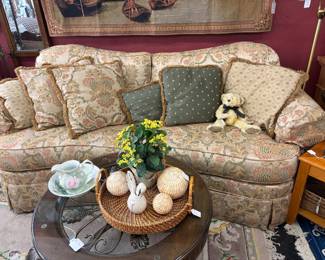 Ethan Allen Curved sofa. Again, excellent condition.
