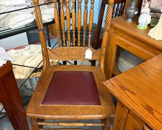 Pressed back Spindle Side Chair