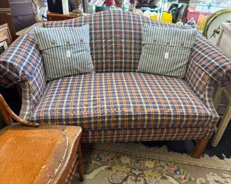 Quality like new camel back loveseat