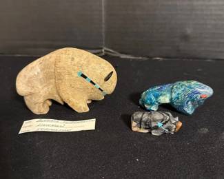 A Few Carved Buffalo