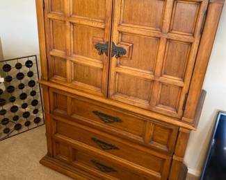 Rustic Highboy Dresser Armoire