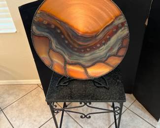 Hand Crafted Shannon Decorative Plate With Stand