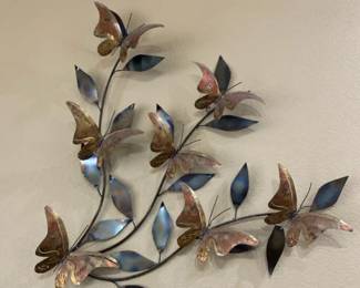 Metal Butterfly Wall Art