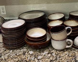 Sango Nova Brown Dishware Set