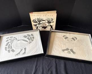 A Couple Eskimo Prints And A Book About Eskimo Prints