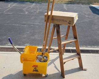 Ladder, Mop Under Sink Organizer