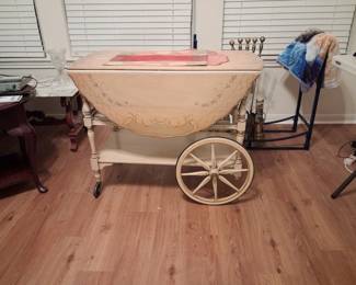 Hand Painted Tea Cart