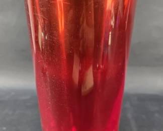 202 Lot 12 MCM murano style glass vase
