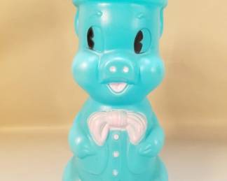 691 Lot 494 Vintage blow mold piggy bank