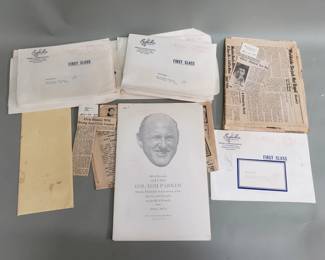 390 Lot 450 Collection of press clippings