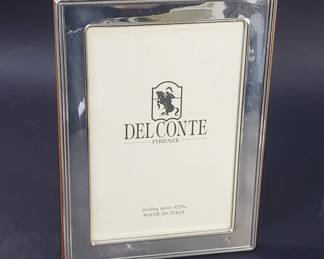 180 Lot 427 Del Conte Firenze sterling silver picture frame