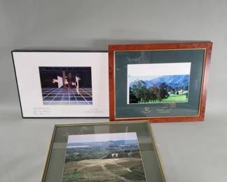 727 Lot 554 Three framed photographs Dedicated to Jerry