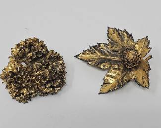 760 Lot 643a Flora Danica sterling silver and gold vermeil
