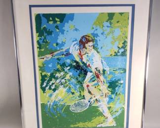 426 Lot 569 Ted Tanabe Great Jimmy Connors serigraph print
