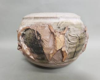 458 Lot 117 Vintage signed Bohm studio pottery planter