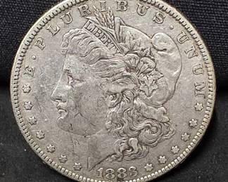 635 Lot 399 1883 Morgan silver dollar coin