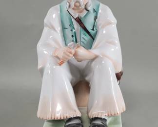 748 Lot 606 Hand painted porcelain figure