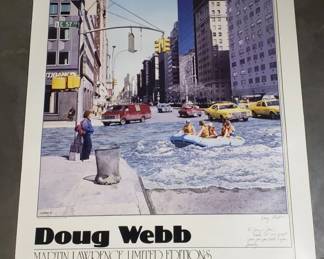 289 Lot 440 Doug Webb signed poster