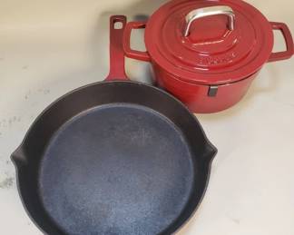 415 Lot 544 Group of Martha Stewart cast iron cookware