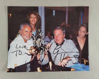 054 Lot 498 Gianni Versace signed photo dedicated to Jerry