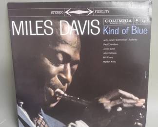 558 Lot 321 Miles Davis Kind of Blue LP records
