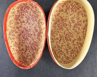 365 Lot 384 Group of marble metal and wood eggs