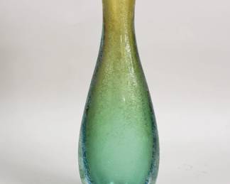 205 Lot 188 Midcentury Modern hand blown art glass vase