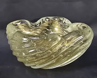 203 Lot 13 MidCentury modern Murano glass ashtray