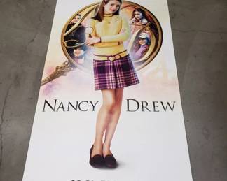 416 Lot 546 Pair of large vinyl Nancy Drew banners