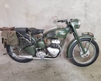 002 Lot 300c 1951 Triumph TRW motorcycle