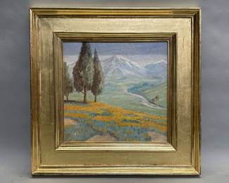 003 Lot 499 Signed Plein Air oil on panel marked Marion