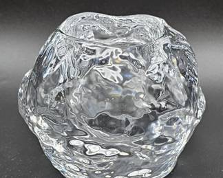 236 Lot 447h Vintage Kosta Boda Snowball crystal votive