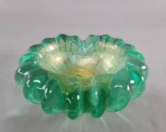234 Lot 419 Mid century hand blown art glass ashtray